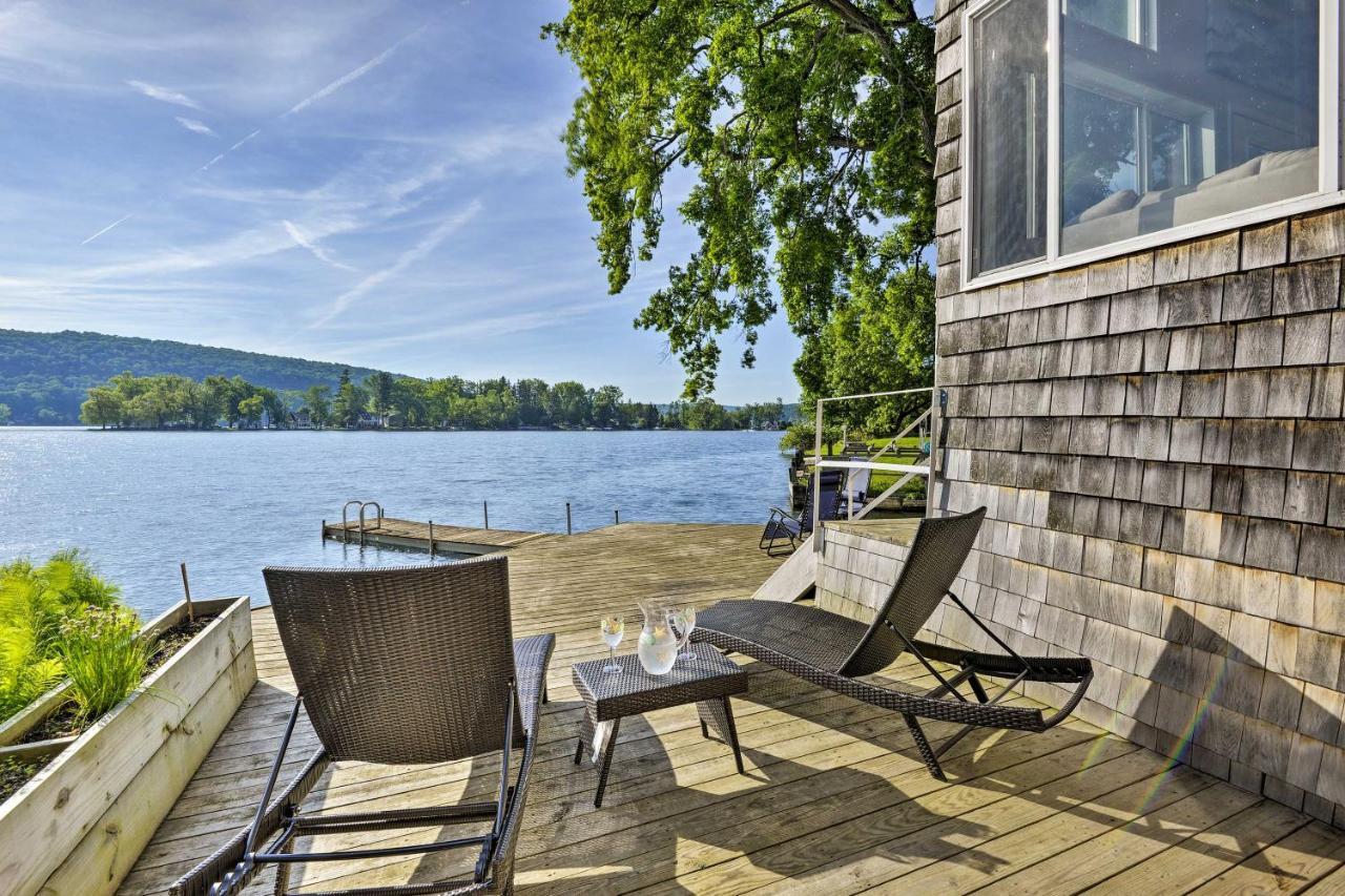 Waterfront Deruyter Home With Private Dock! New Woodstock Bagian luar foto