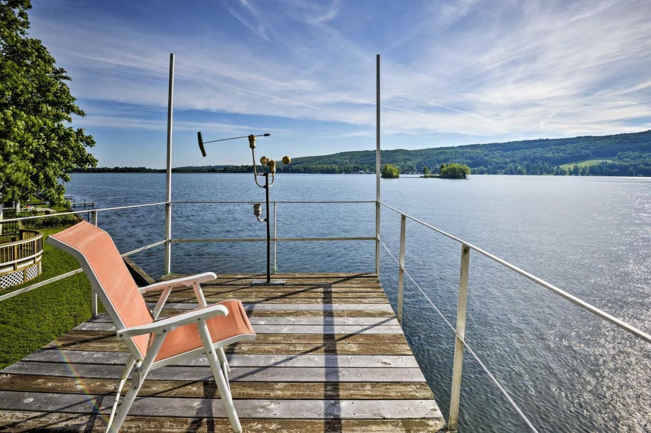 Waterfront Deruyter Home With Private Dock! New Woodstock Bagian luar foto