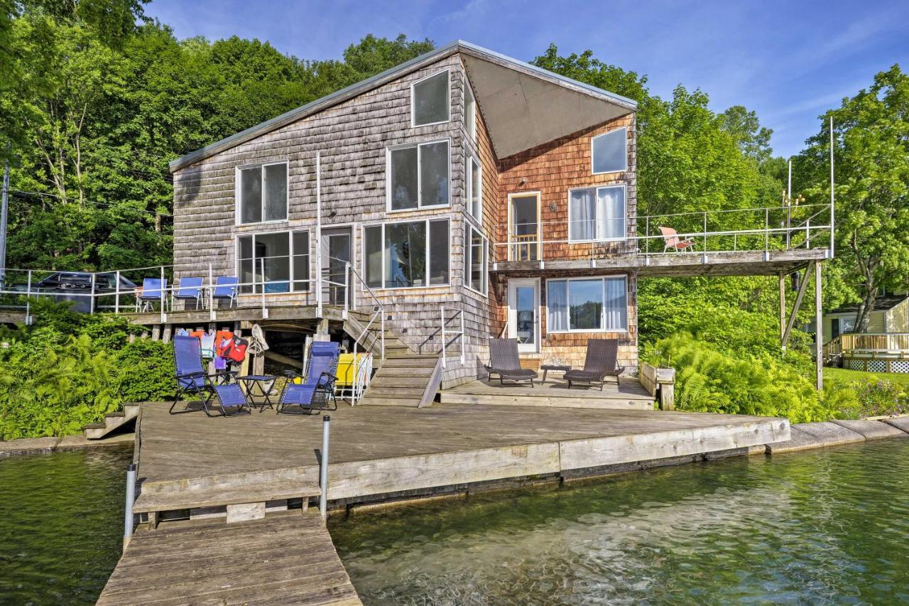 Waterfront Deruyter Home With Private Dock! New Woodstock Bagian luar foto